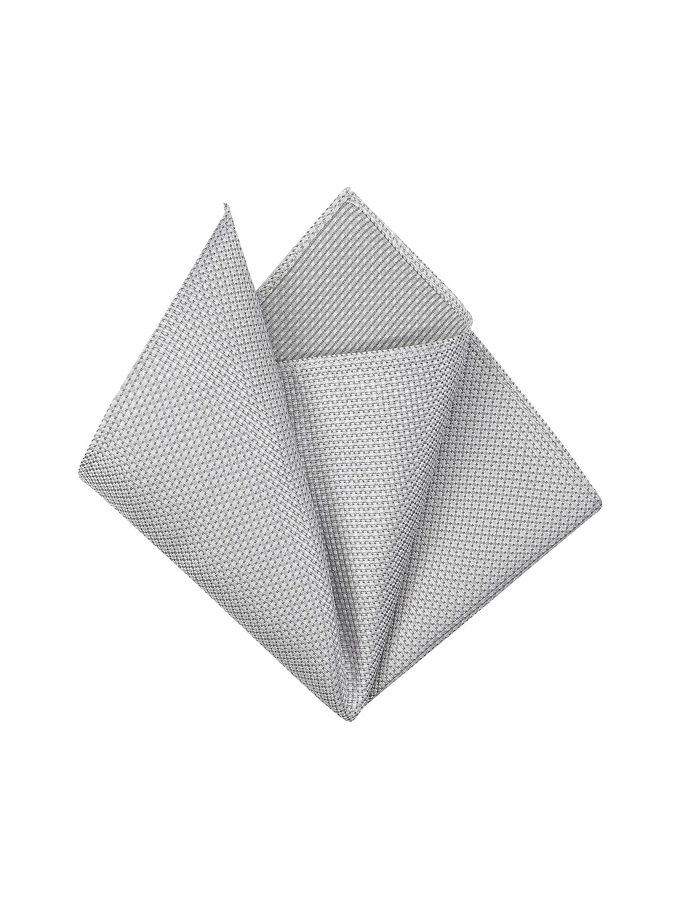 SEIDENFALTER | Stecktuch PRINCE BOWTIE | silber